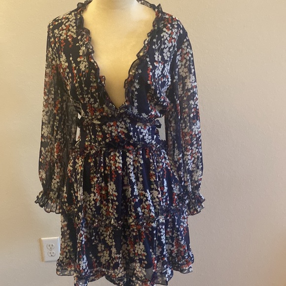 New mini open back dress size l xl - Picture 2 of 4